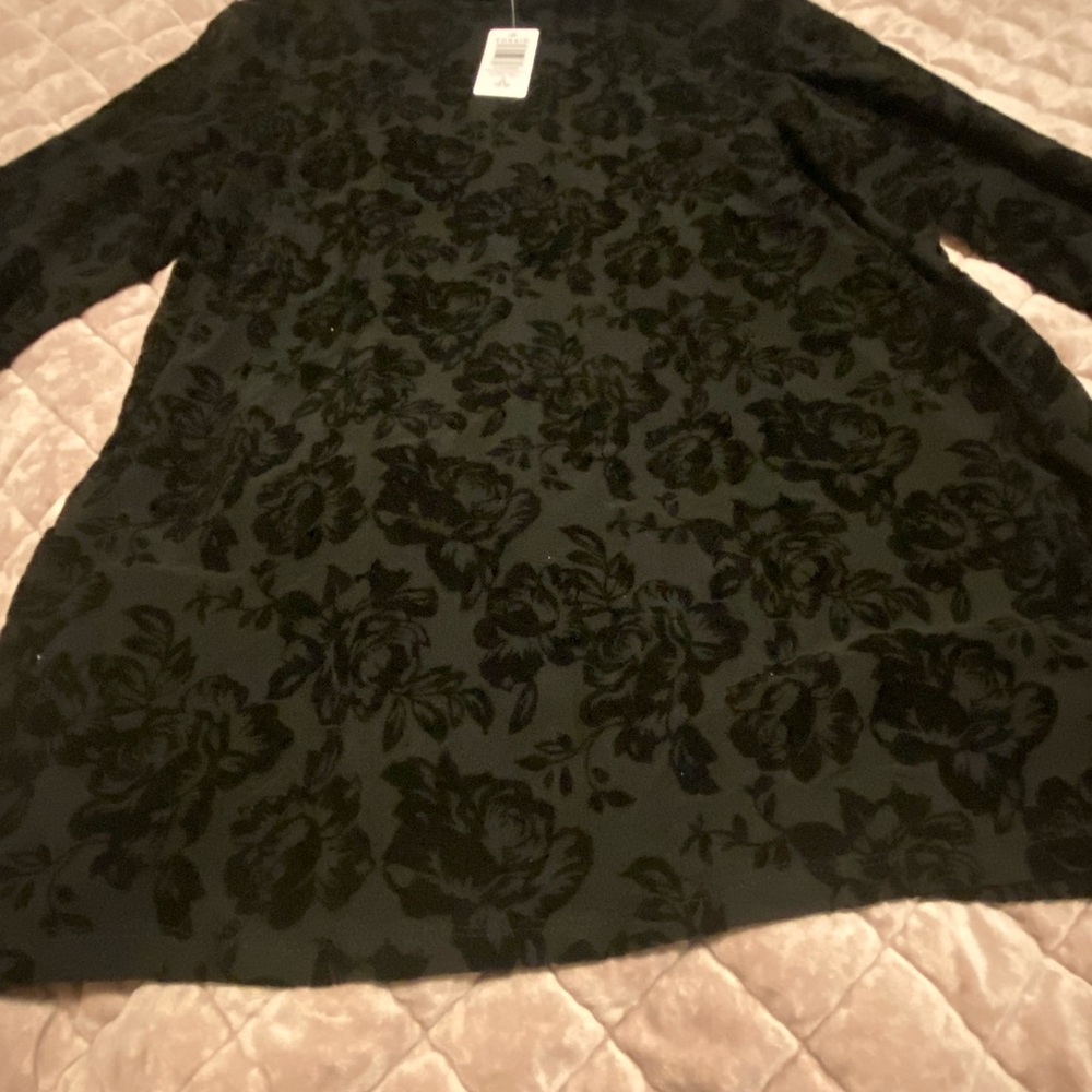 Plus Size Mock Neck Long Sleeve Top